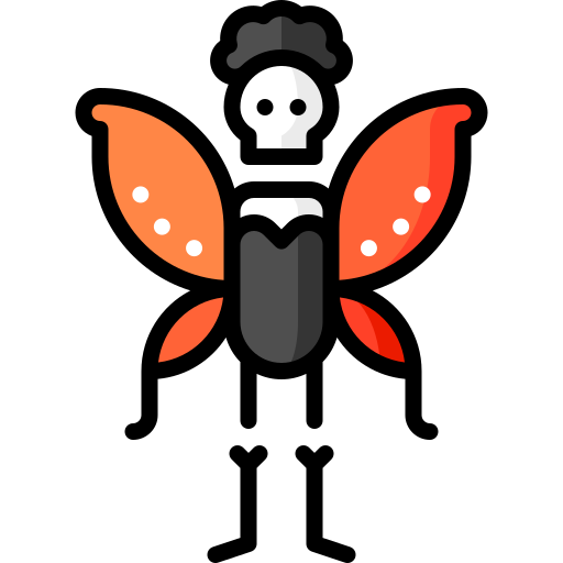 Butterfly Puppet Characters Lineal Color icon