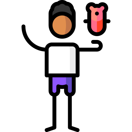 Toy Puppet Characters Lineal Color icon