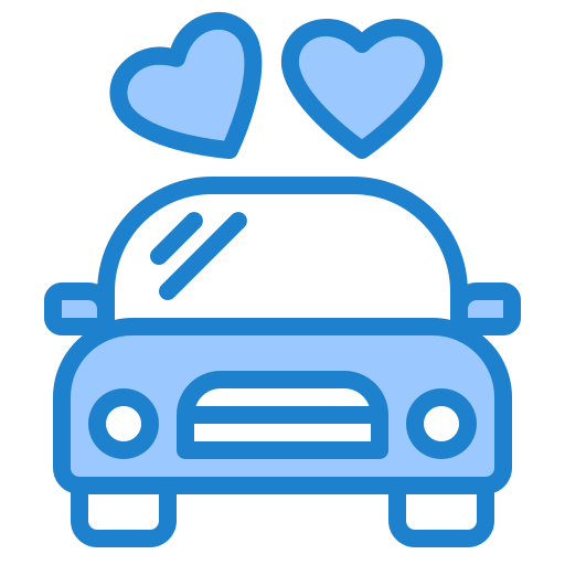 자동차 srip Blue icon