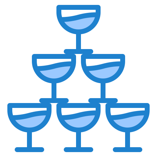 Champagne srip Blue icon