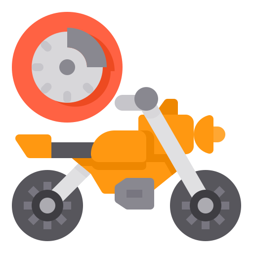 motorfiets itim2101 Flat icoon