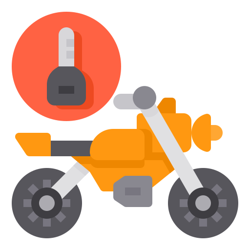 motocicleta itim2101 Flat icono