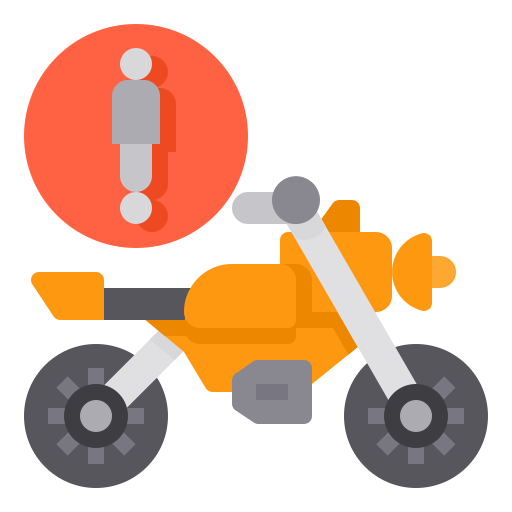 motocicleta itim2101 Flat icono