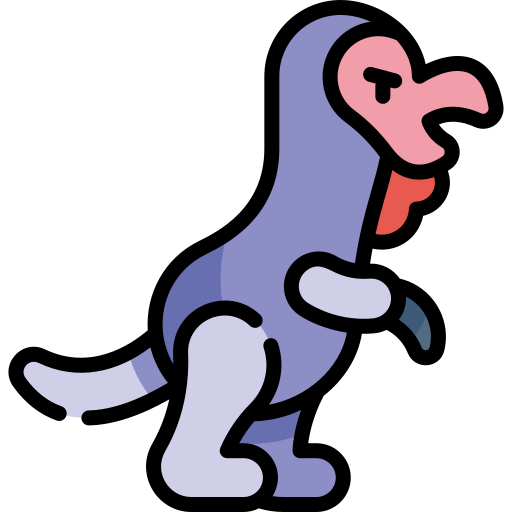 dinosaure Kawaii Lineal color Icône