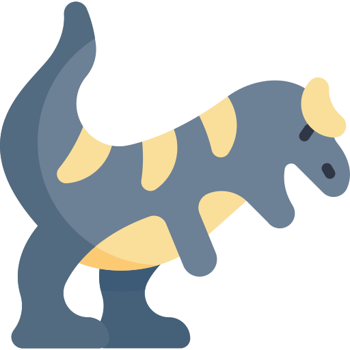 dinozaur Kawaii Flat ikona