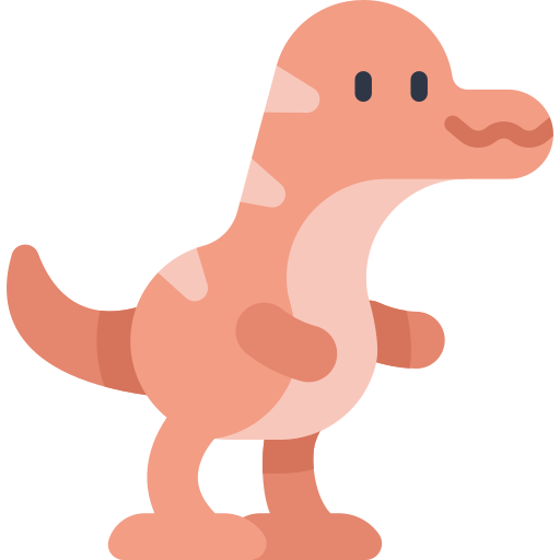 dinosauro Kawaii Flat icona