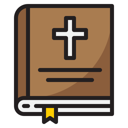성경책 srip Lineal Color icon