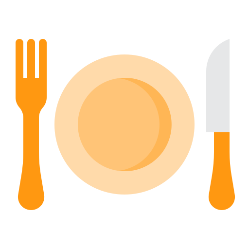 Еда и Ресторан srip Flat иконка