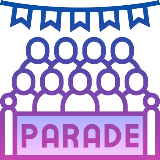 Parade Detailed bright Gradient icon