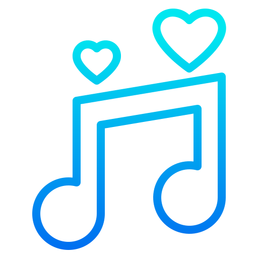 musik srip Gradient icon