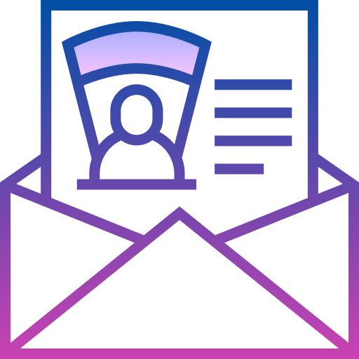 Email Detailed bright Gradient icon