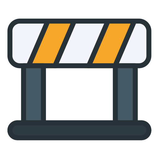 Roadblock Generic Outline Color icon