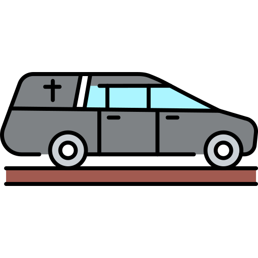 carro funebre Generic Outline Color icona