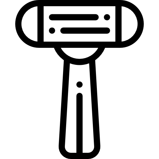 Бритье Detailed Rounded Lineal иконка