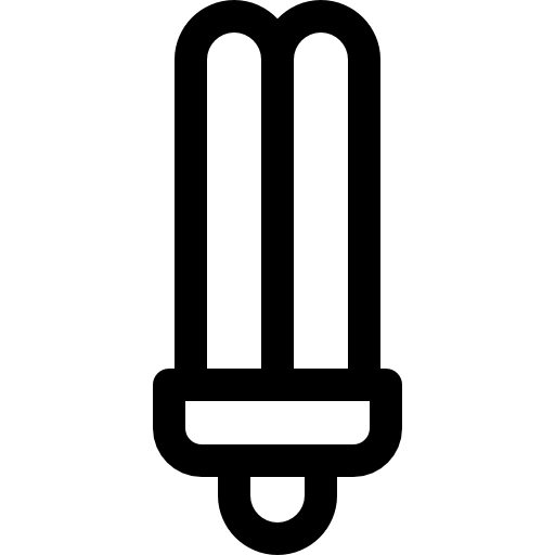 bulbo Basic Rounded Lineal icono