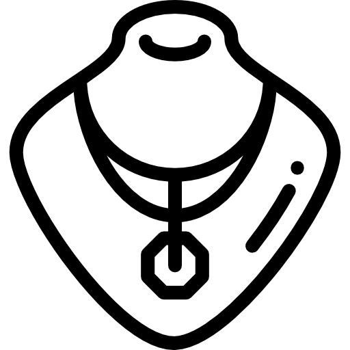 ネックレス Detailed Rounded Lineal icon