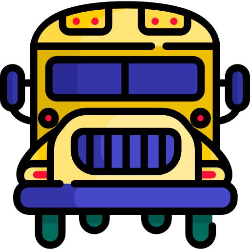 School bus Special Lineal color icon