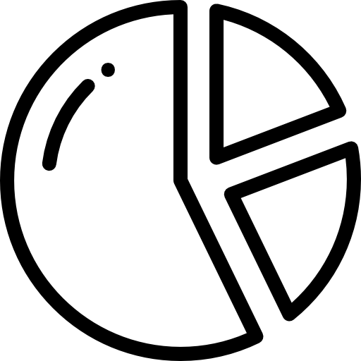 Круговая диаграмма Detailed Rounded Lineal иконка