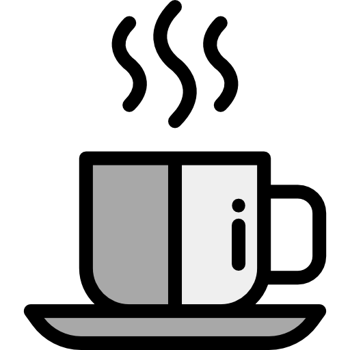 Кофейная чашка Detailed Rounded Lineal color иконка
