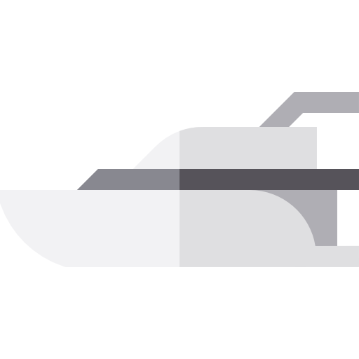 jacht Basic Straight Flat icoon