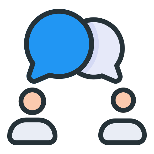 chat de burbujas Generic Outline Color icono