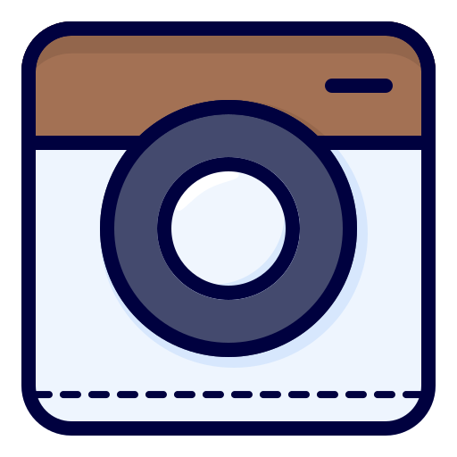 cámara de bolsillo Generic Outline Color icono
