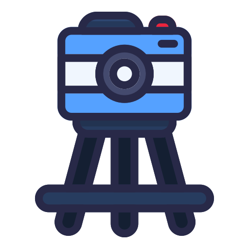 Camera tripod Generic Outline Color icon