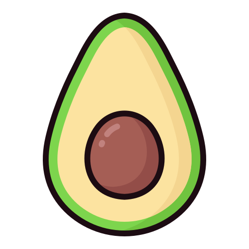 avocado Generic Outline Color icon