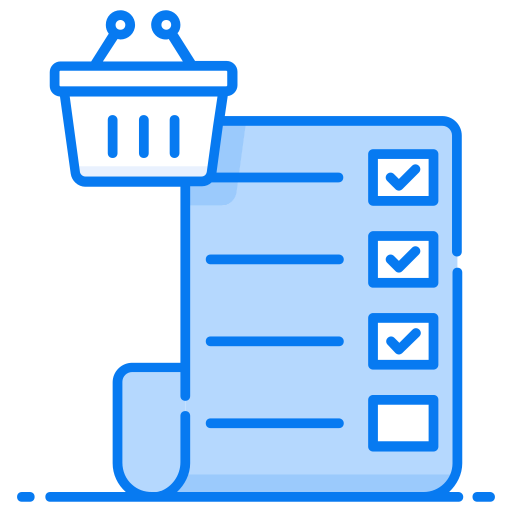 Shopping list Generic Blue icon