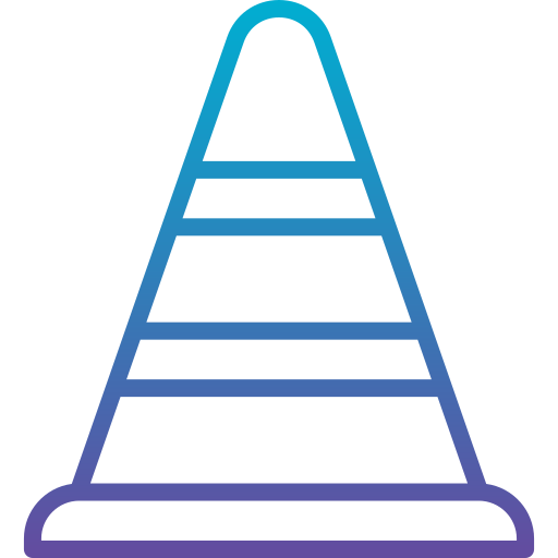 Traffic cone Generic Gradient icon