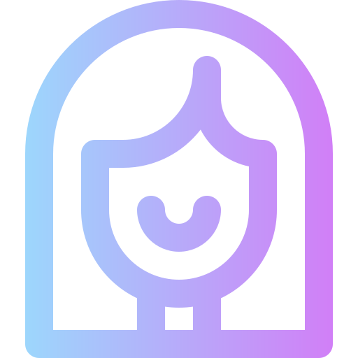Woman Super Basic Rounded Gradient icon