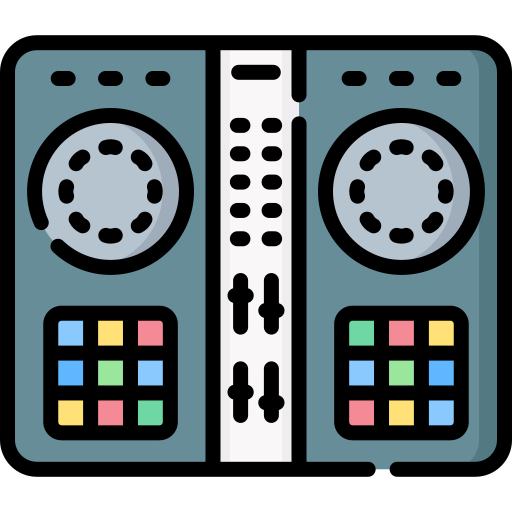 dj-mixer Special Lineal color icoon