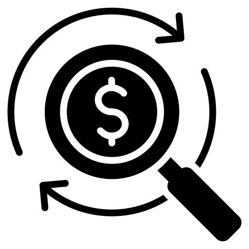 des flux de trésorerie Generic Glyph Icône