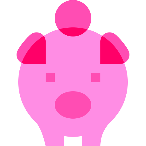 Piggy bank Basic Sheer Flat icon