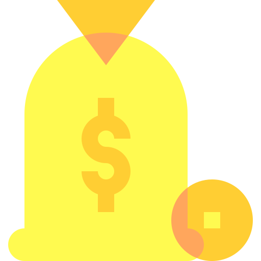 Money bag Basic Sheer Flat icon