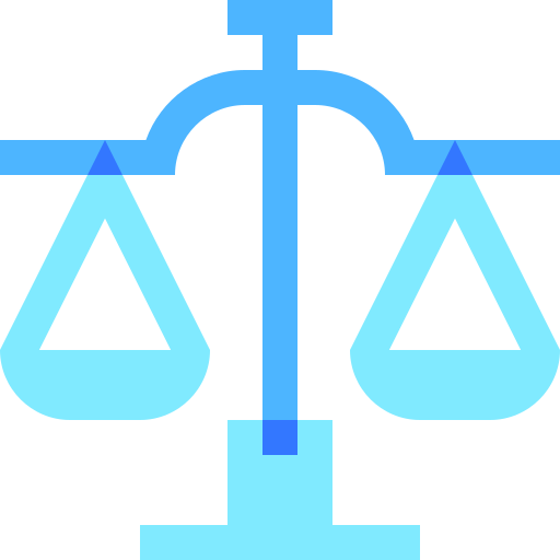 scala della giustizia Basic Sheer Flat icona