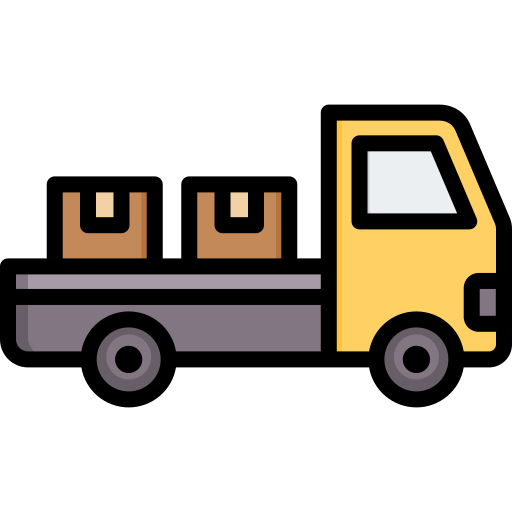 ciężarówka towarowa Generic Outline Color ikona