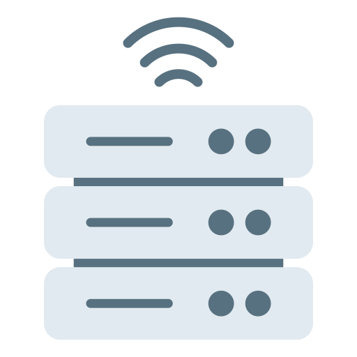 base de datos inalámbrica Generic Flat icono