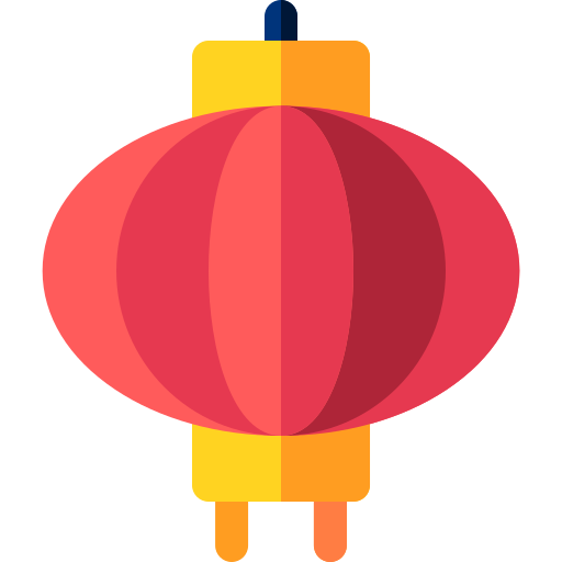 lanterna cinese Basic Rounded Flat icona