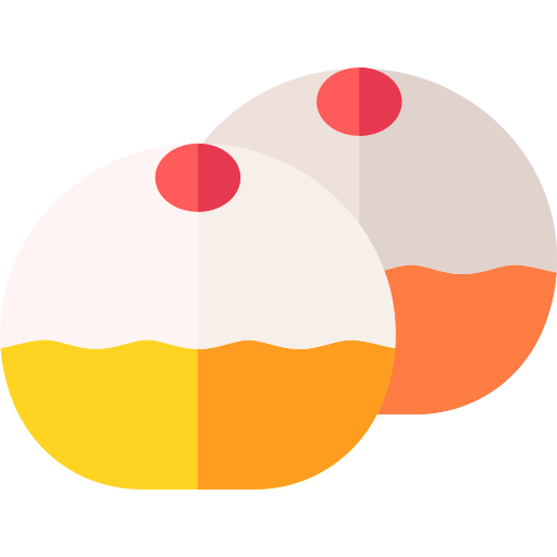 księżycowe ciasto Basic Rounded Flat ikona