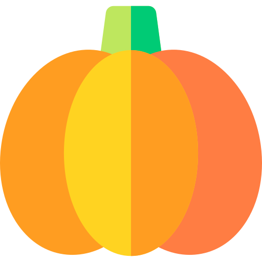 Pumpkin Basic Rounded Flat icon