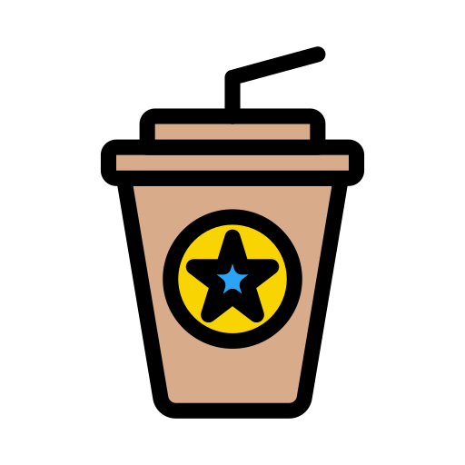 taza de café Vector Stall Lineal Color icono