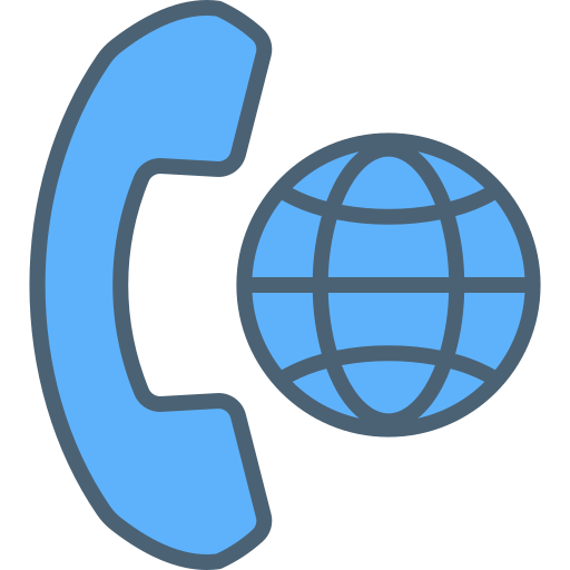 internationaal telefoongesprek Generic Fill & Lineal icoon