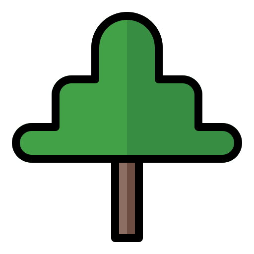 Tree Generic Outline Color icon