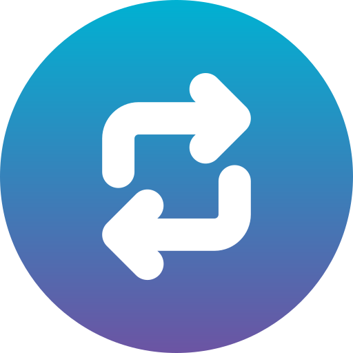 Exchange Generic Flat Gradient icon