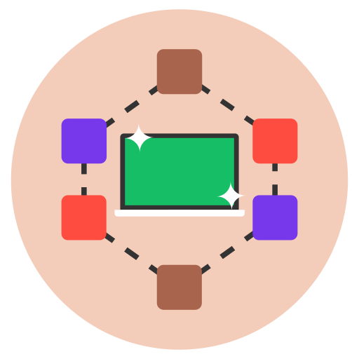 sieć komputerowa Generic Circular ikona
