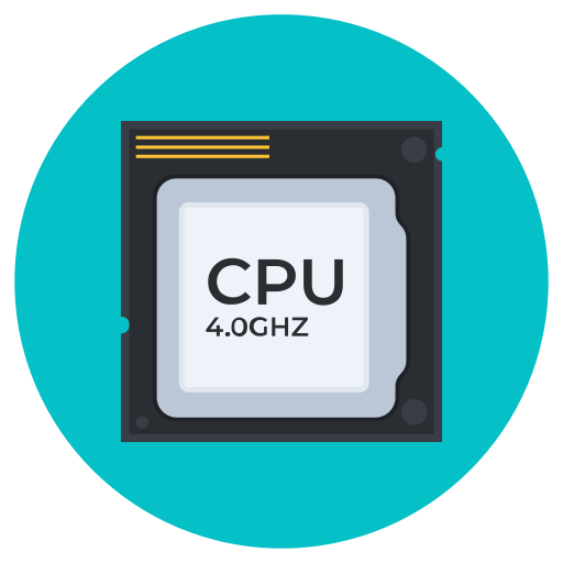 Computer chip Generic Circular icon