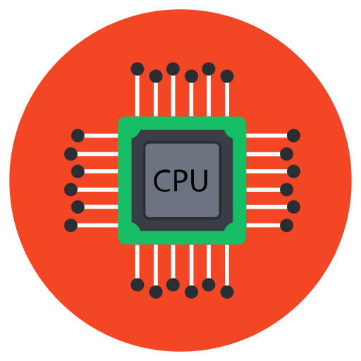 chip de computadora Generic Circular icono