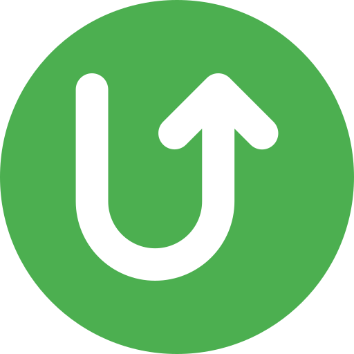 u-bocht Generic Flat icoon