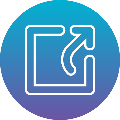 export Generic Flat Gradient icon